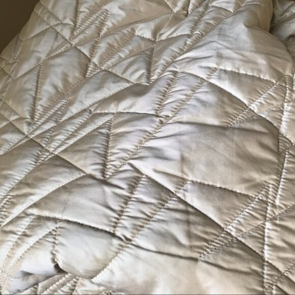 Jones New York Pearl Dual Tone Parka Jacket Coat Down Winter Cozy Tan Pockets M - Picture 16 of 16